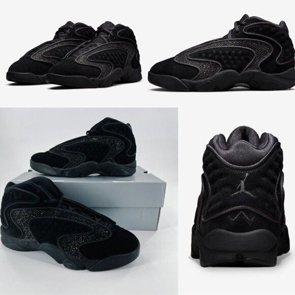 Air Jordan OG Metallic Gold Glitter Black Glistens Sneakers Womens 10 DO1850 007